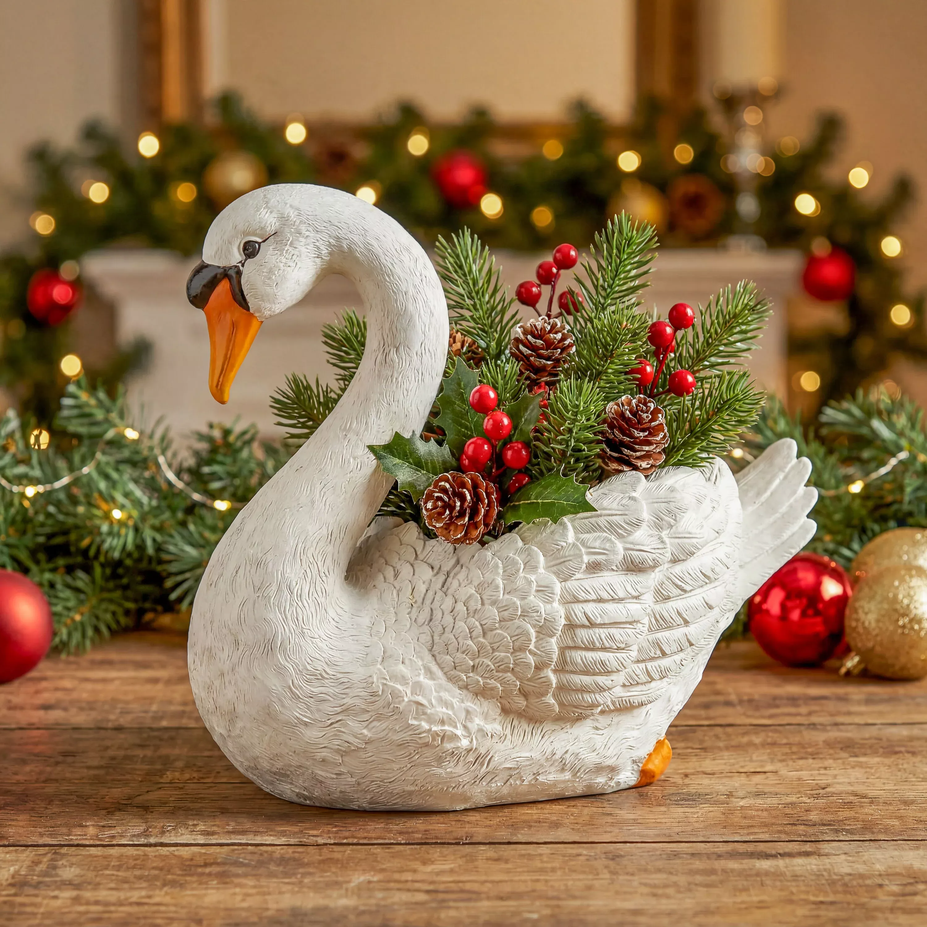 Swan Resin Planter