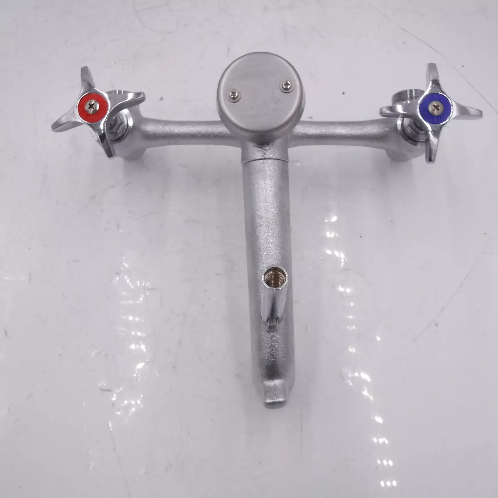 T&S Wall Mount Service Sink Faucet 8″ Centers W/ Stops B-2492 SEE DESC