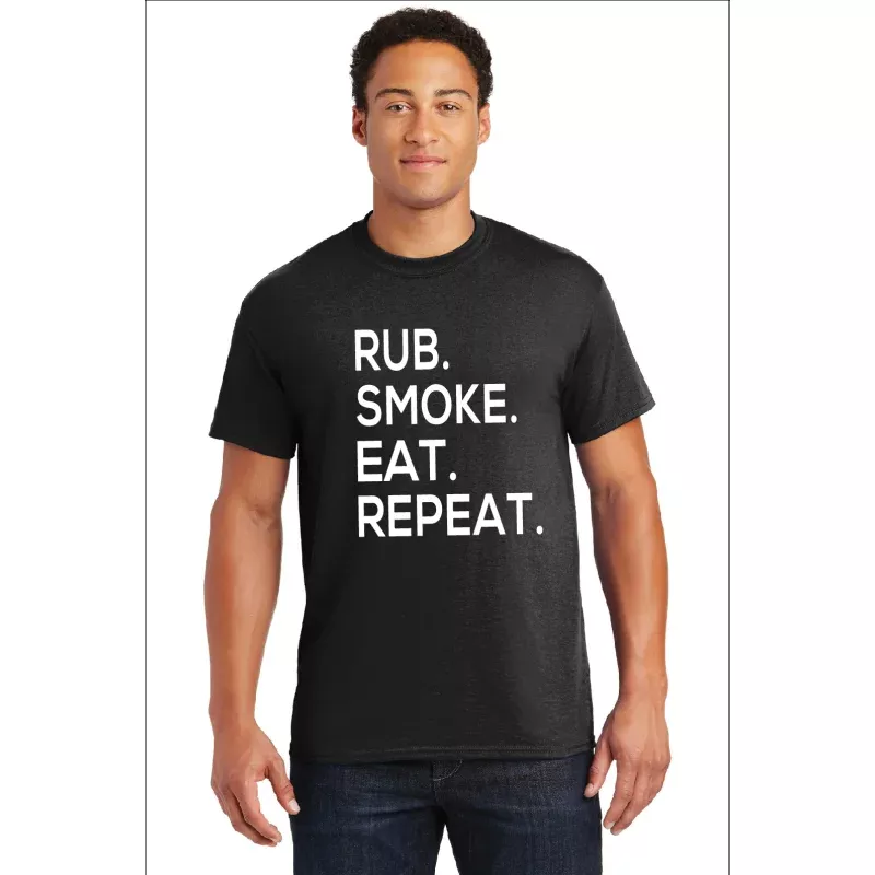 T-Shirt – Rub. Smoke. Eat. Repeat Sand