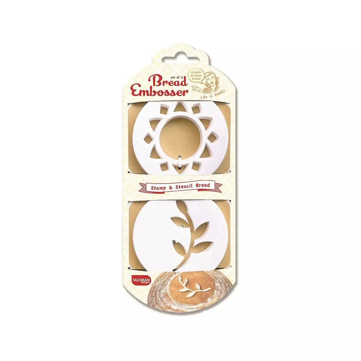 Talisman Designs Bread Embosser - Set of 2