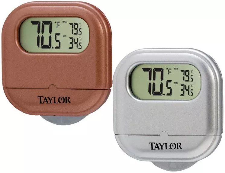 Taylor 1700AST2 Digital Suction Cup Thermometer, Assorted Colors