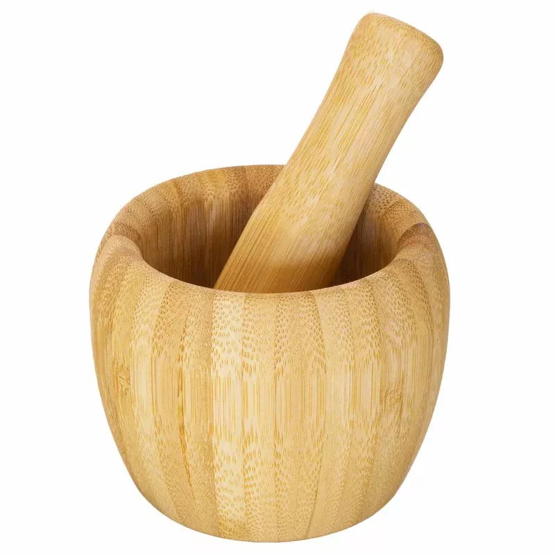 TB Essentials Bamboo Mortar & Pestle Set