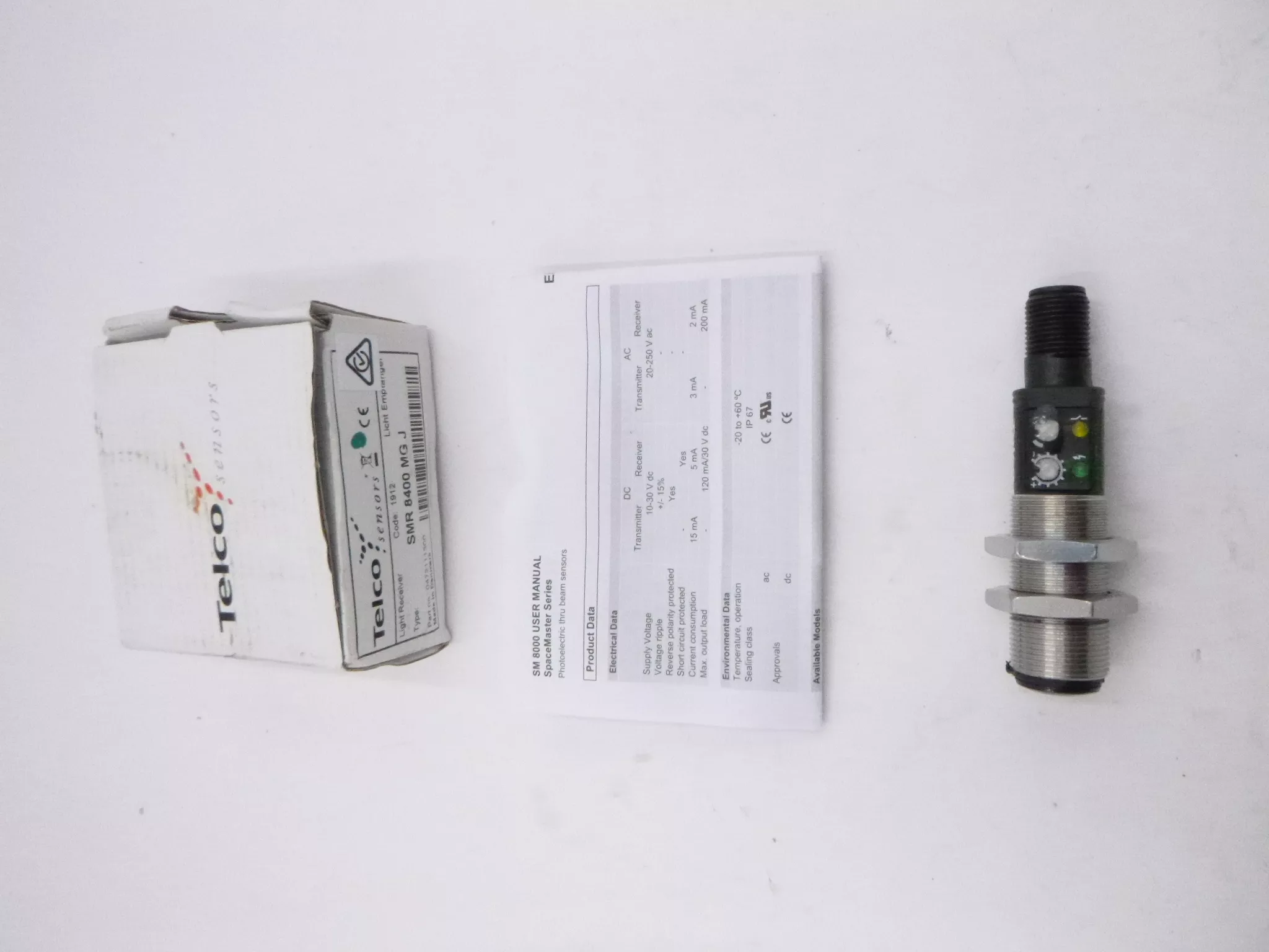 Telco SMR 8400 MG J Spacemaster Thru Beam Photoelectric Sensor Receiver