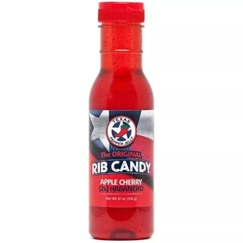 Texas Pepper Jelly Apple Cherry Habanero Rib Candy (2x Peppers)