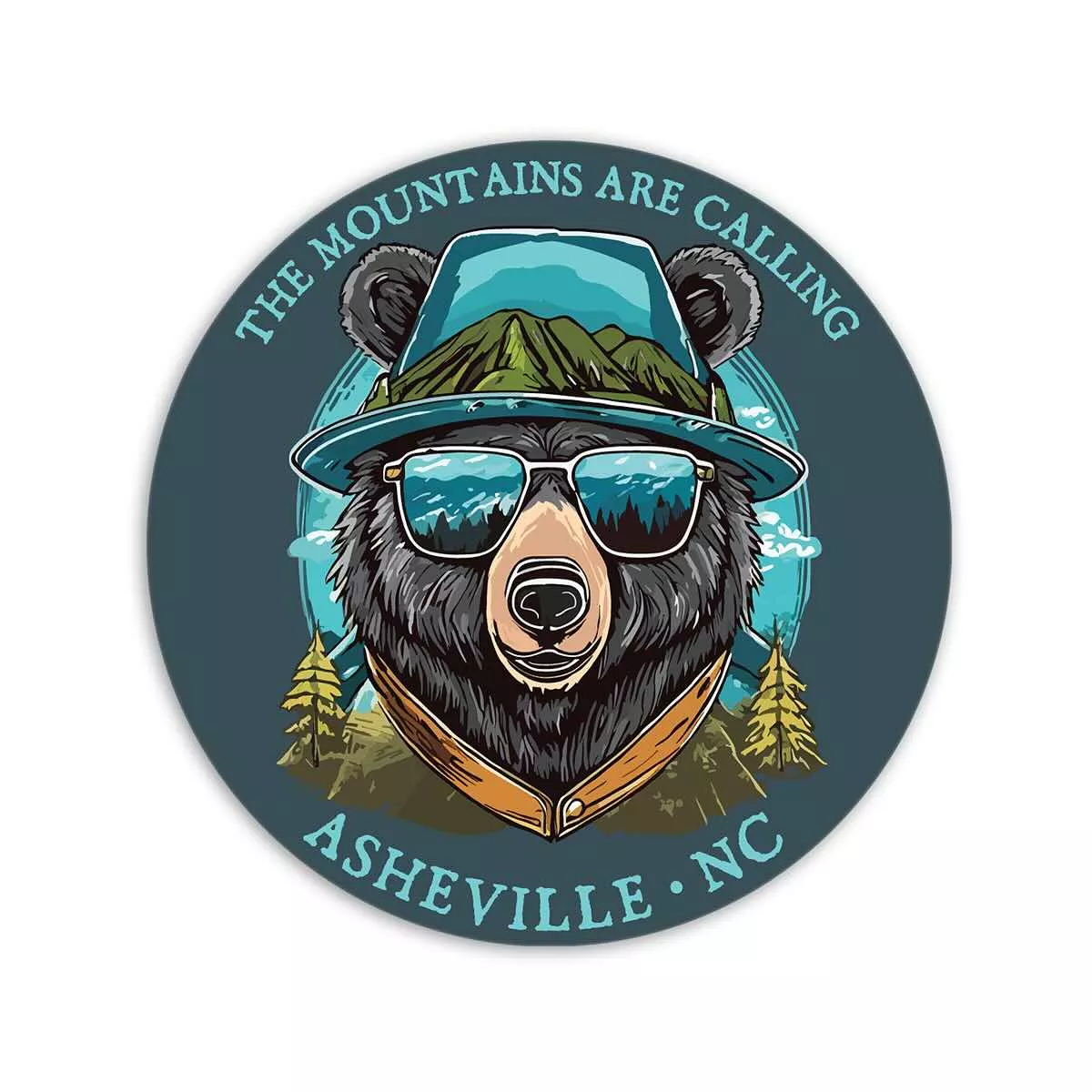 TGT Asheville Bear Shades Sticker