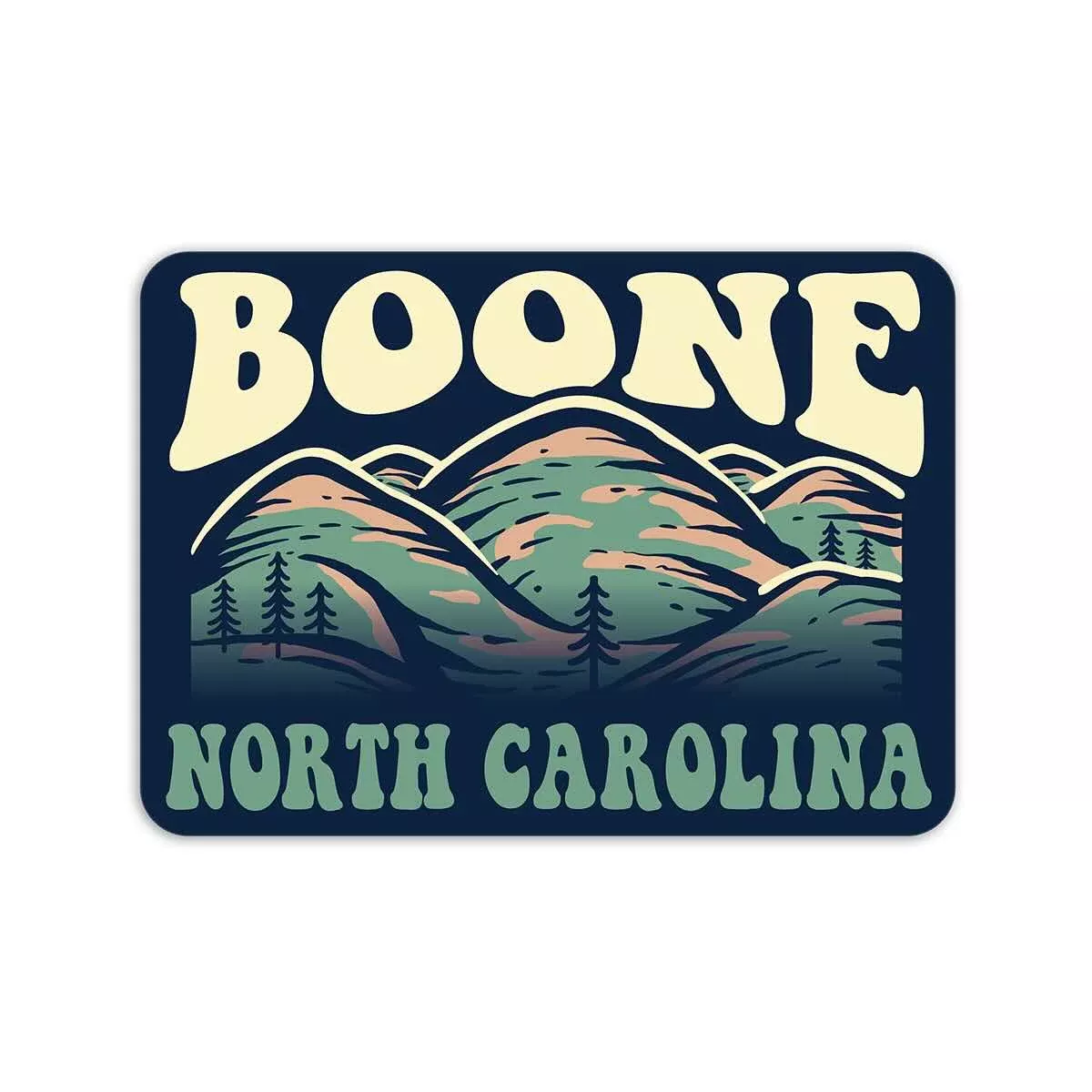 TGT Boone Switchback Mountains Sticker