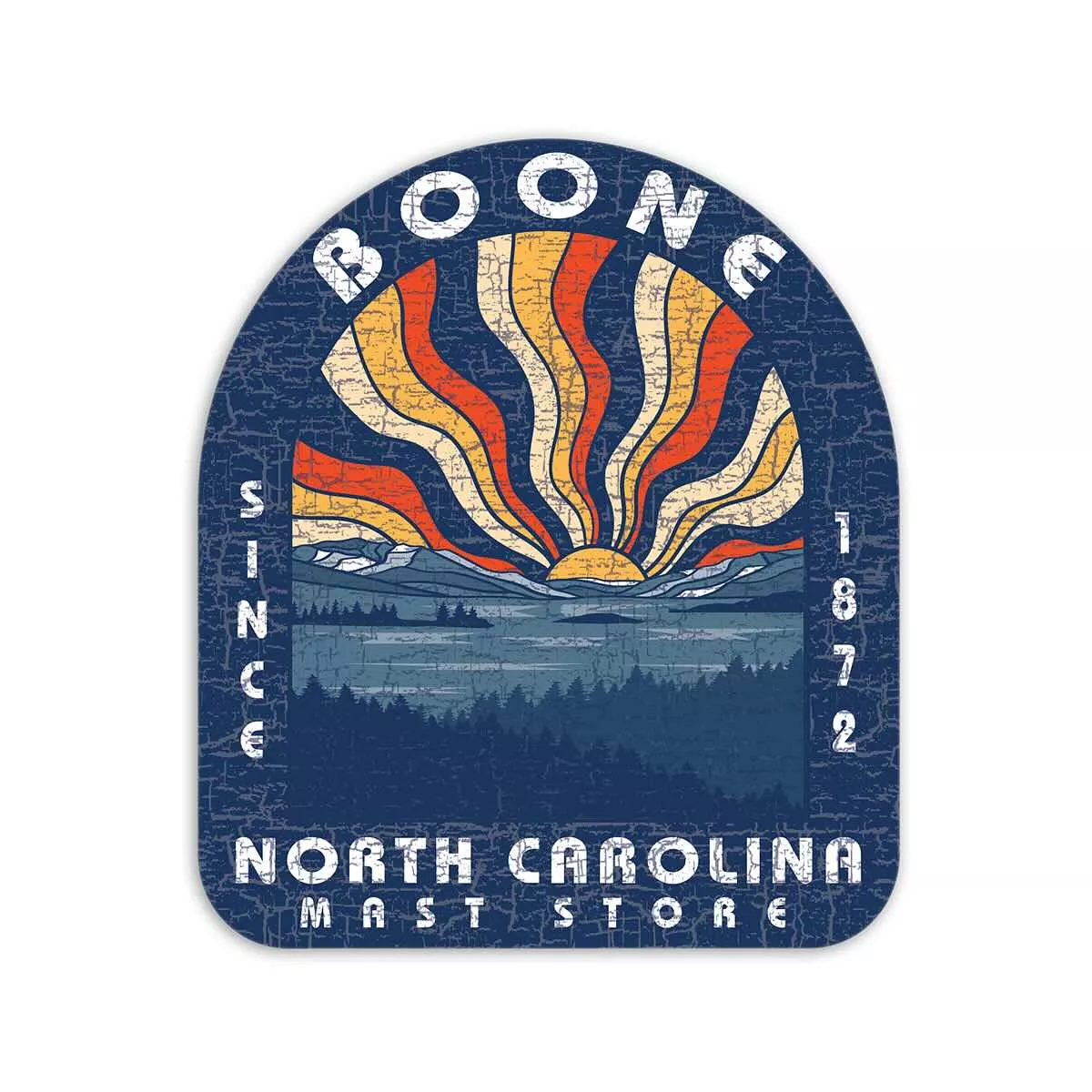 TGT Mast General Store Boone Sunburst Sticker