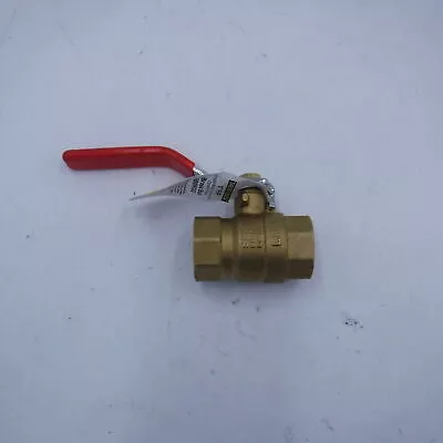 Theworks 1 In. Brass FIP x FIP Threaded Full Port Ball Valve 600WOG