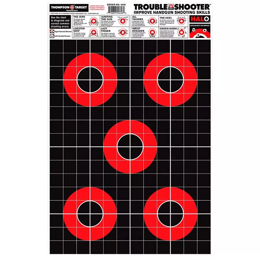 Thompson Target HALO Trouble-Shooter Diagnostic Reactive Target - 5 pk