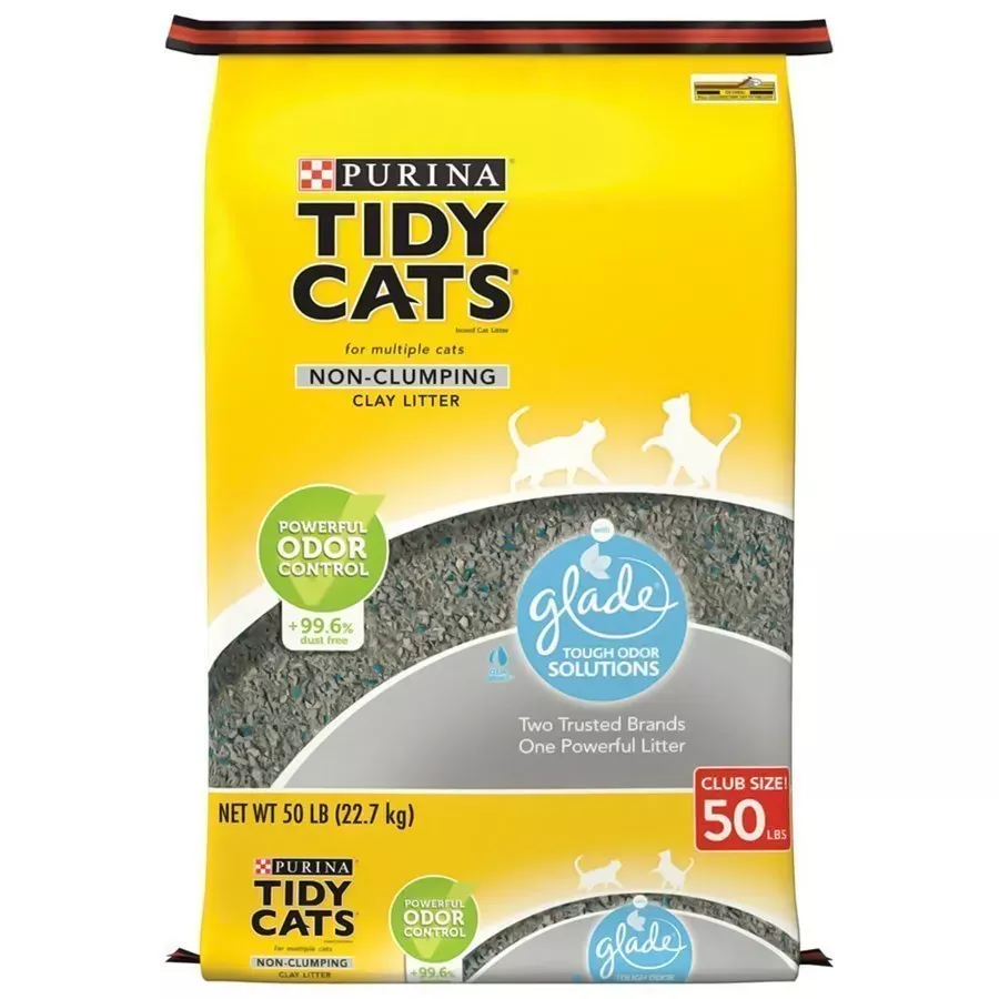 Tidy Cats Non-Clumping Cat Litter With Glade - 50 lb