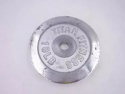 Titan Fitness 10 LB Silver Weight Plate
