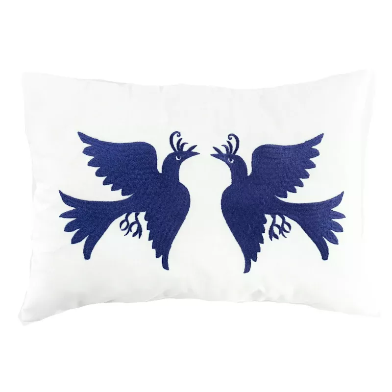 Tonala Birds Square Outdoor Throw Pillow, 13x18