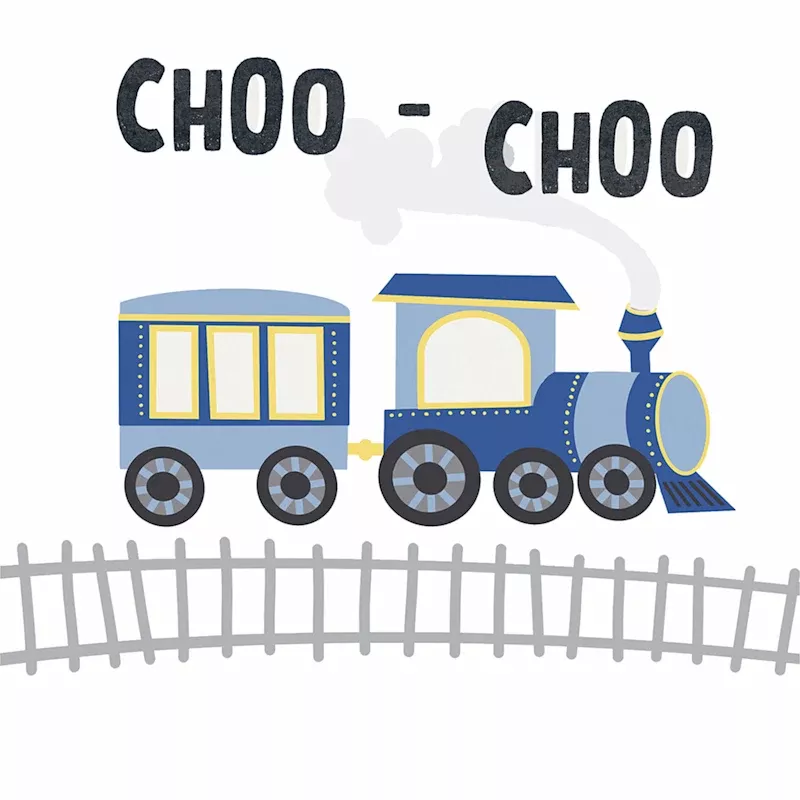 Train Canvas Wall Art, 12"