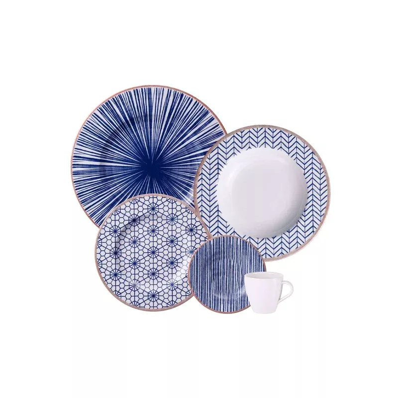 Tramontina Abstratta 20 Pcs. Fine Porcelain Dinner Set