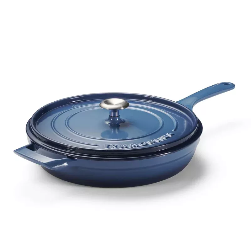 Tramontina Enamelled Cast Iron Saute Pan 30 cm (Blue)