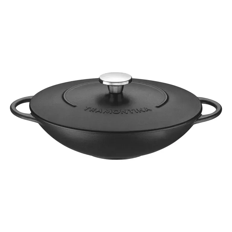 Tramontina Enamelled Cast Iron Wok 32cm (5l)