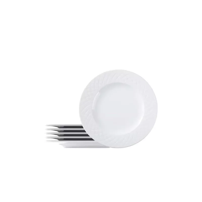 Tramontina Ingrid 6 Pcs. Fine Porcelain Side Plate Set 21 cm