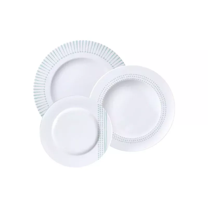 Tramontina Monocroma 12 Pcs. Fine Porcelain Plate Set