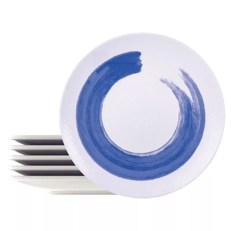 Tramontina Soho 6 Pcs. Fine Porcelain Dinner Plate Set 28 cm