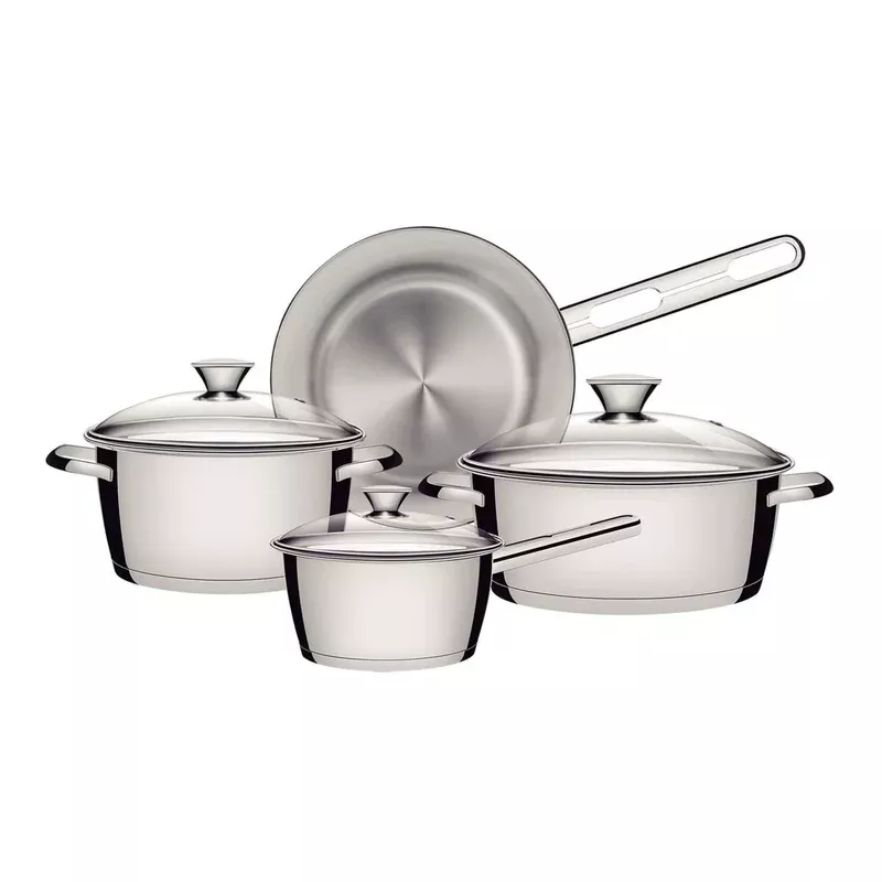 Tramontina Stainless Steel 4 Pcs. Cookware Set