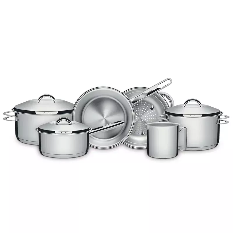 Tramontina Stainless Steel 6 Pcs. Cookware Set