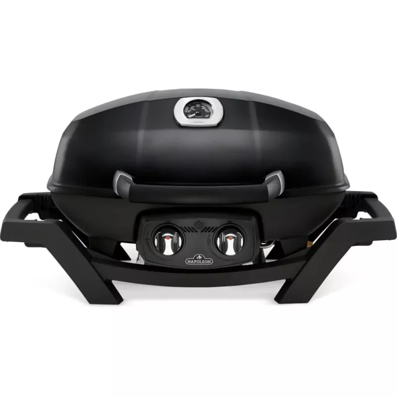TravelQ PRO285 Portable Propane Gas Grill, Black