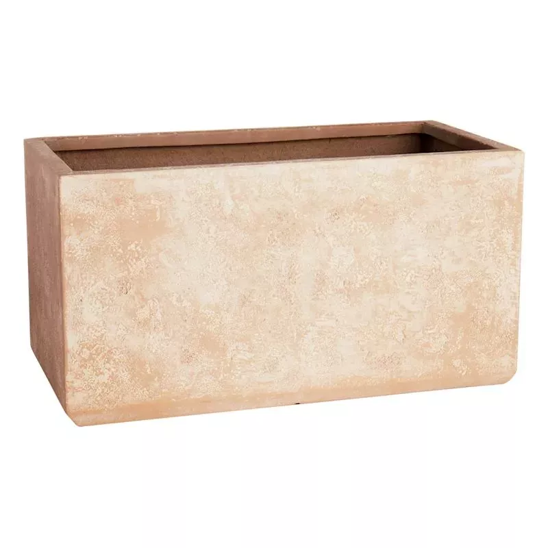 Travertine Box Planter, Small