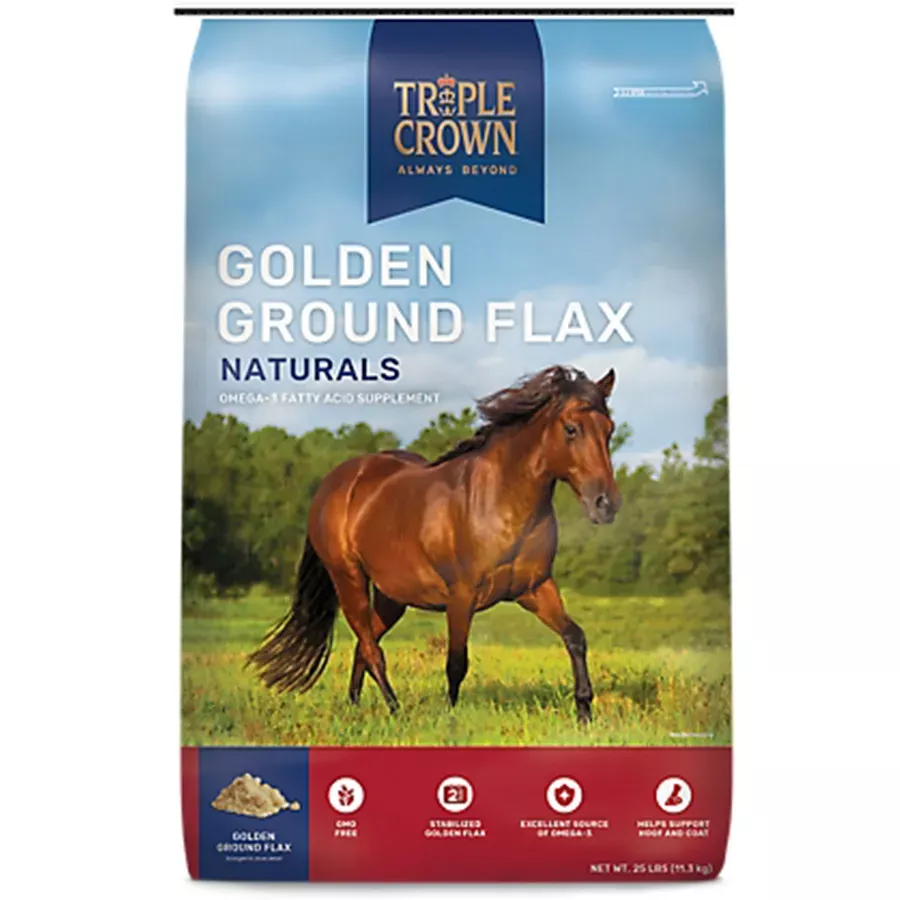 Triple Crown Naturals Golden Ground Flax - 25 Lbs.