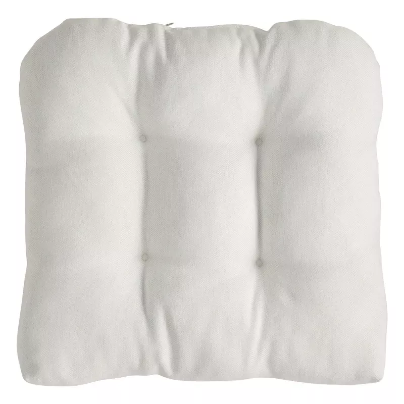 Tristan Heather Premium White Outdoor Wicker Seat Cushion