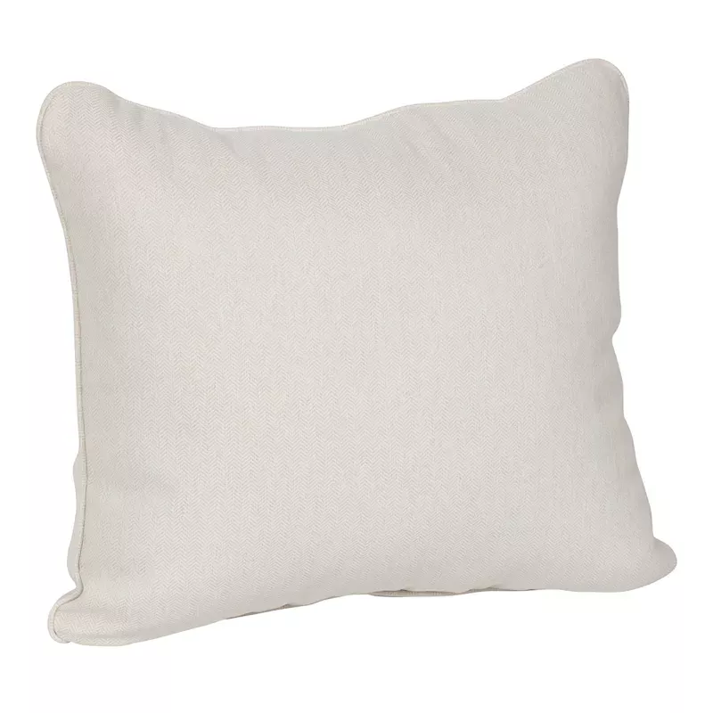 Tristan Heather White Premium Outdoor Corded Back Cushion
