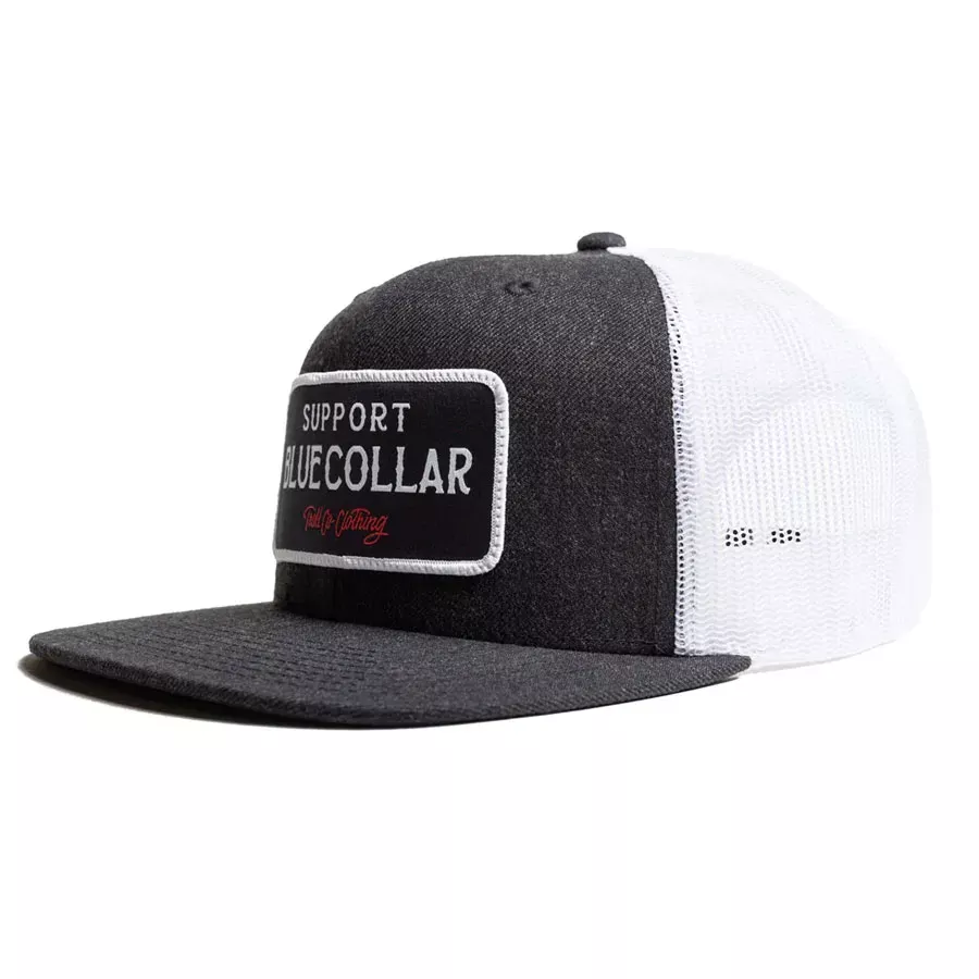 Troll Co. Men's Barricade Premium Snapback Graphic Cap - Charcoal Grey - One Size Fits All