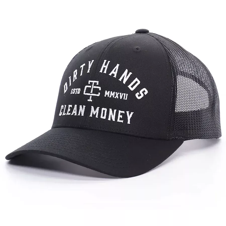 Troll Co. Men's DHCM Curved Brim Snapback Graphic Cap - Black - One Size Fits All