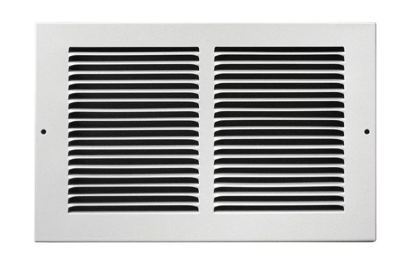 Tru Air C123RW10X6 White Floor Baseboard Register Steel, 10" W x 6" H