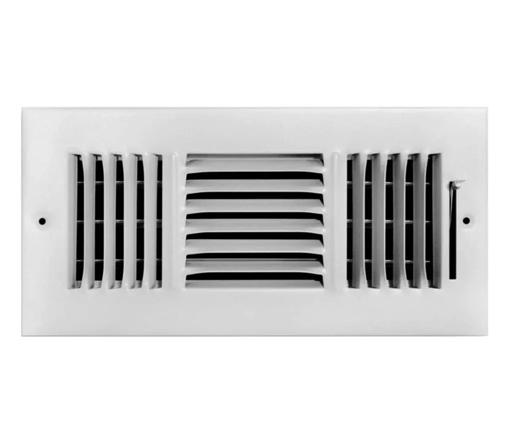 Tru Aire C103M 10X06 3-Way Steel Supply Wall/Ceiling Register, White, 10" x 6"