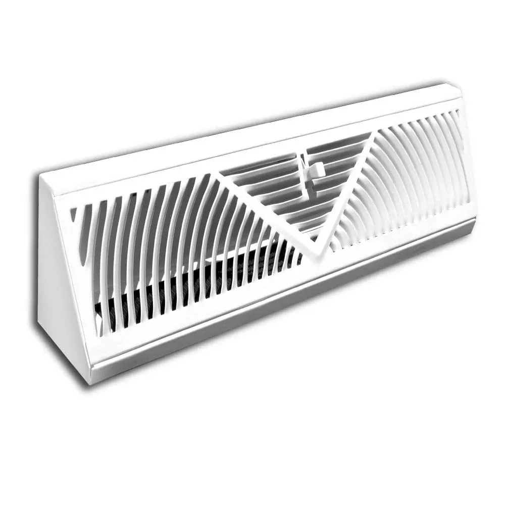 Tru Aire C120SW Floor Baseboard Diffuser, White, 24"
