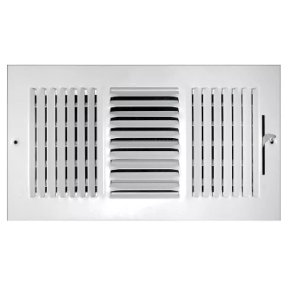 Truaire C103M 12X04 3-Way Sidewall Ceiling Register, 12" x 4"