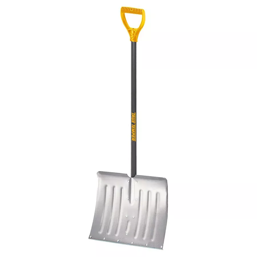 True Temper Aluminum Snow Shovel with D-Grip Handle - 18"