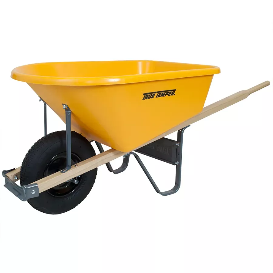 True Temper Poly Wheelbarrow - 6 cu. ft.