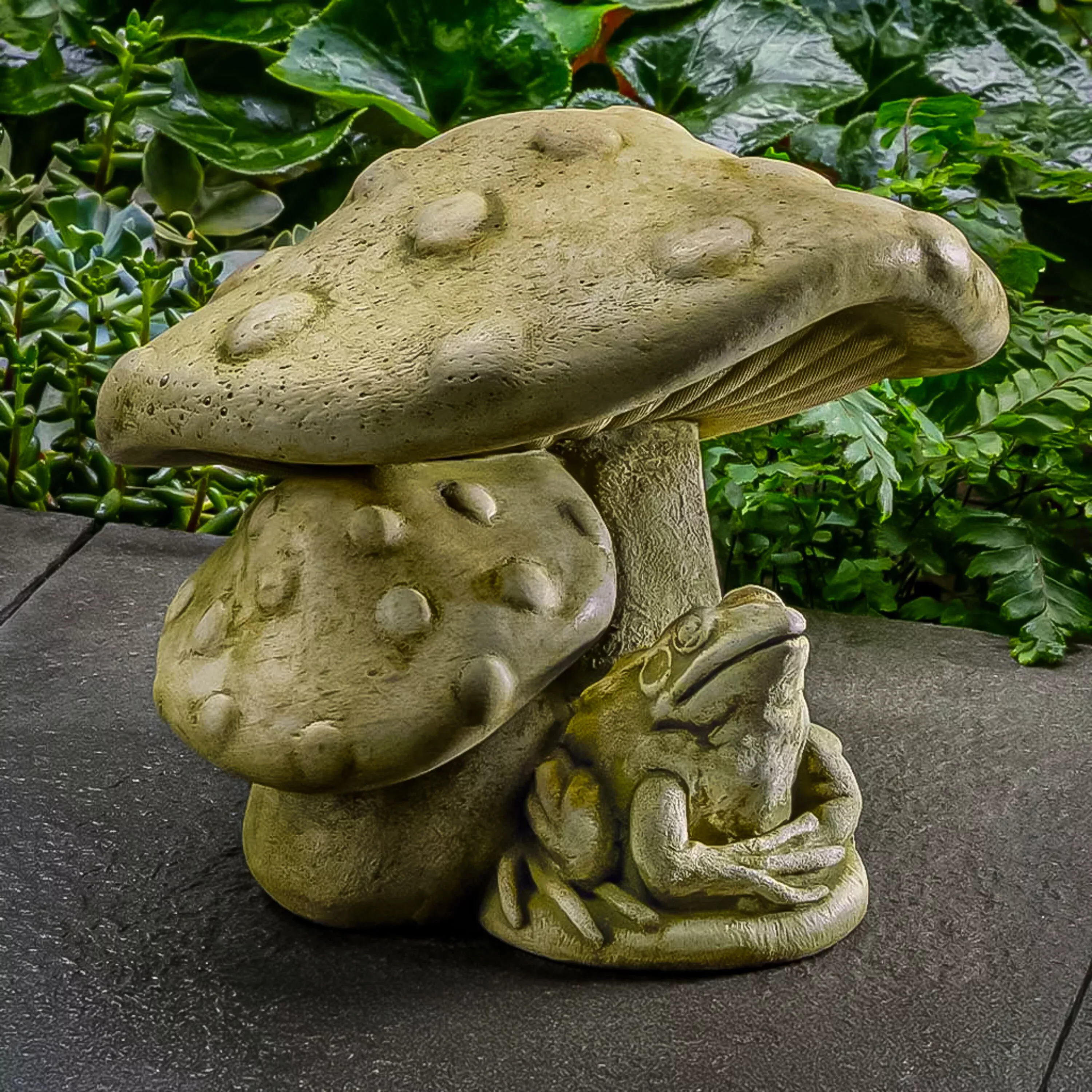 Tucker Toadstool Garden Statue