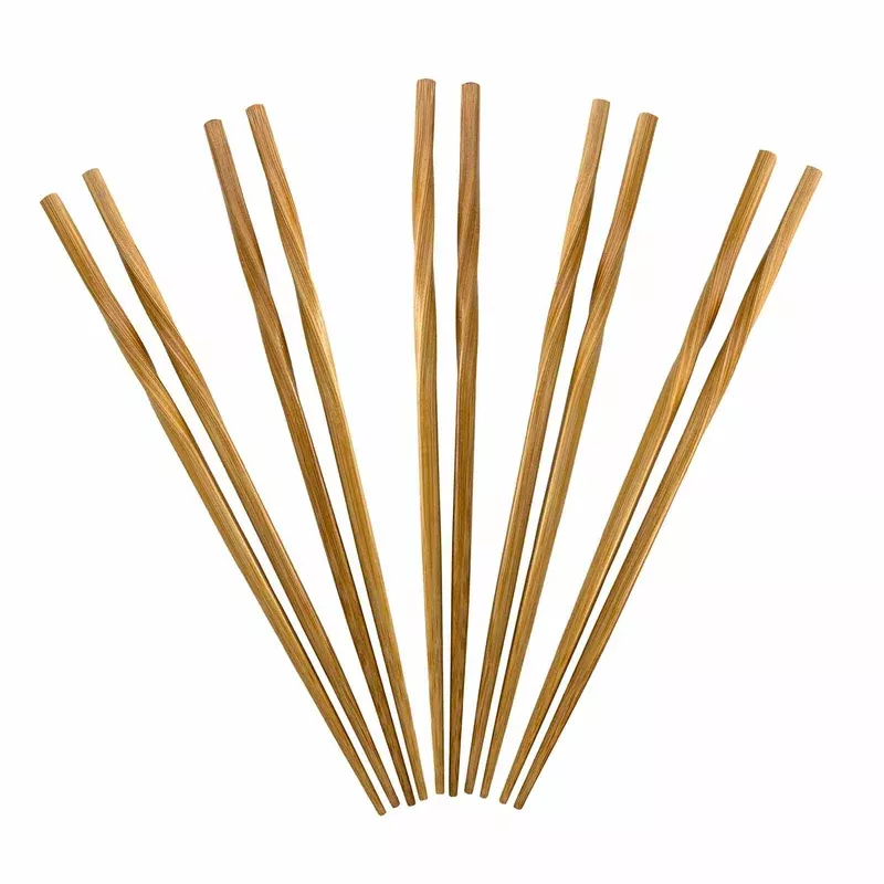 “Twist” Reusable Bamboo Chopsticks 5 Pairs