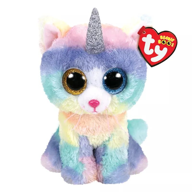 Ty Beanie Boos Heather The Unicorn Cat