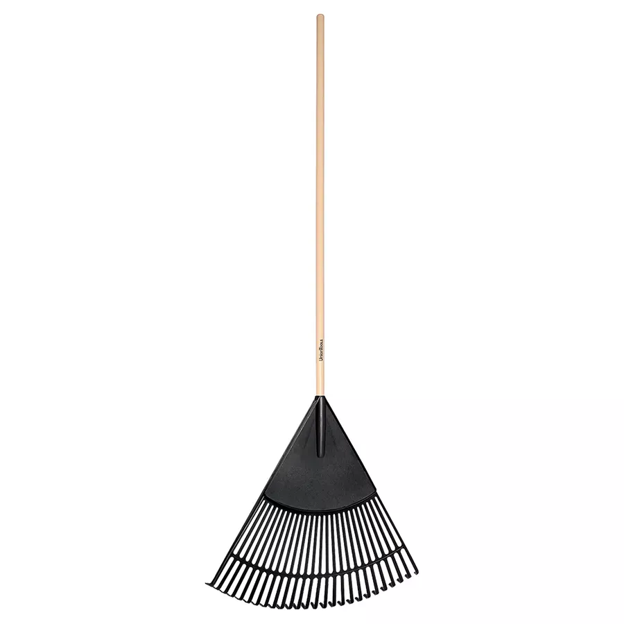 Union Tools Poly Leaf Rake with Wood Handle - 24"