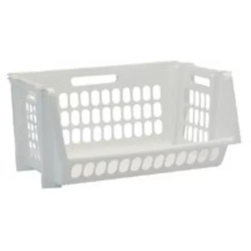 United Solutions SB0006 Stack Bin Medium, 13-1/2 x 9" x 18-1/4", White