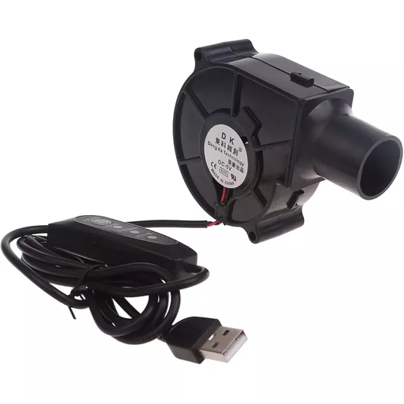 Upgraded BBQ Blower Fan Oil-Bearing Motor Adjustable 3Gear Speed Air Blower Outdoor Cooking Companion BBQ Fan