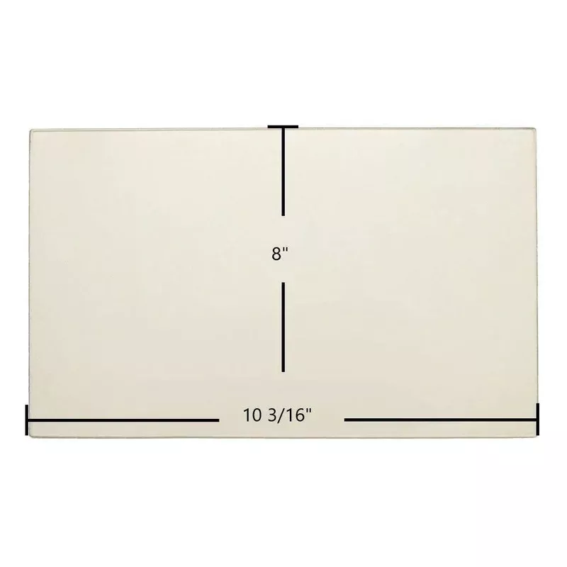 US Stove Forester 5824 / Vogelzang Frontiersman 450ELG Series Ceramic Glass Panel | 10 3/16″ x 8″ | Part #88140