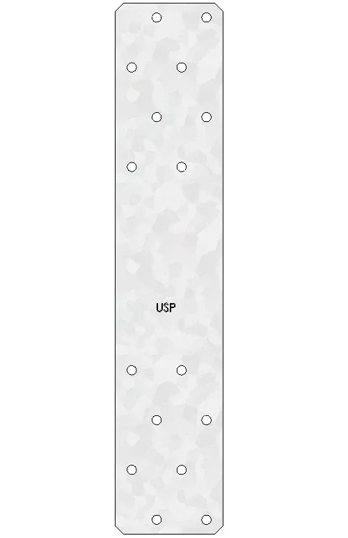 USP HRS416-TZ Triple Zinc Strap Tie, 3-1/4" x 16"