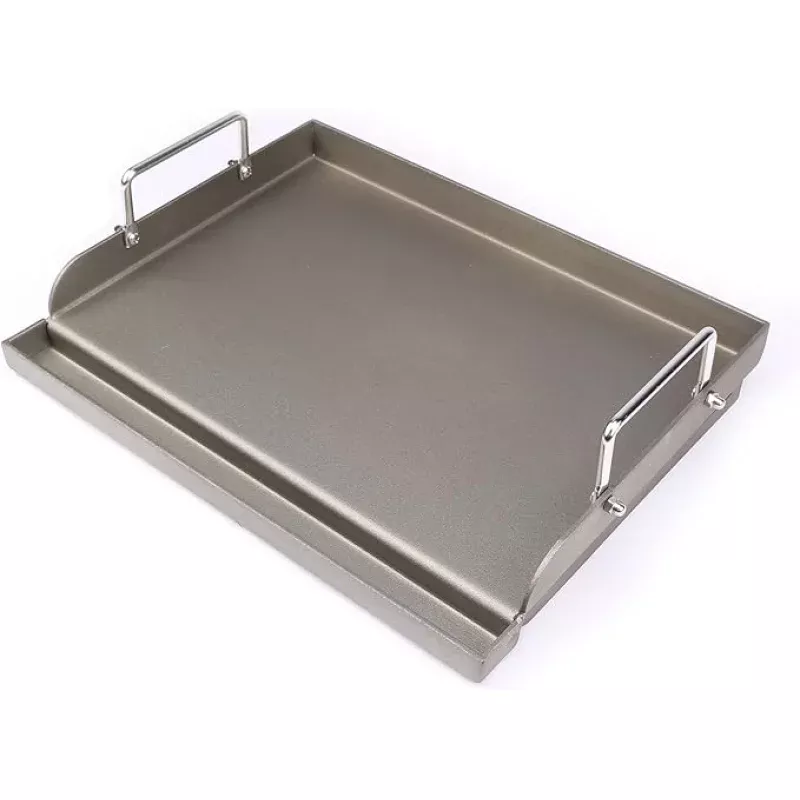 Utheer 17 x13 Nonstick Cast Iron Griddle for Gas Grill, Cooking Griddle Pan for Outdoor Gas Grill, Muti-Purpose Cooking Flat Top Plate for Weber, Nexgrill, Charbroil, Camp Chef, Kenmore