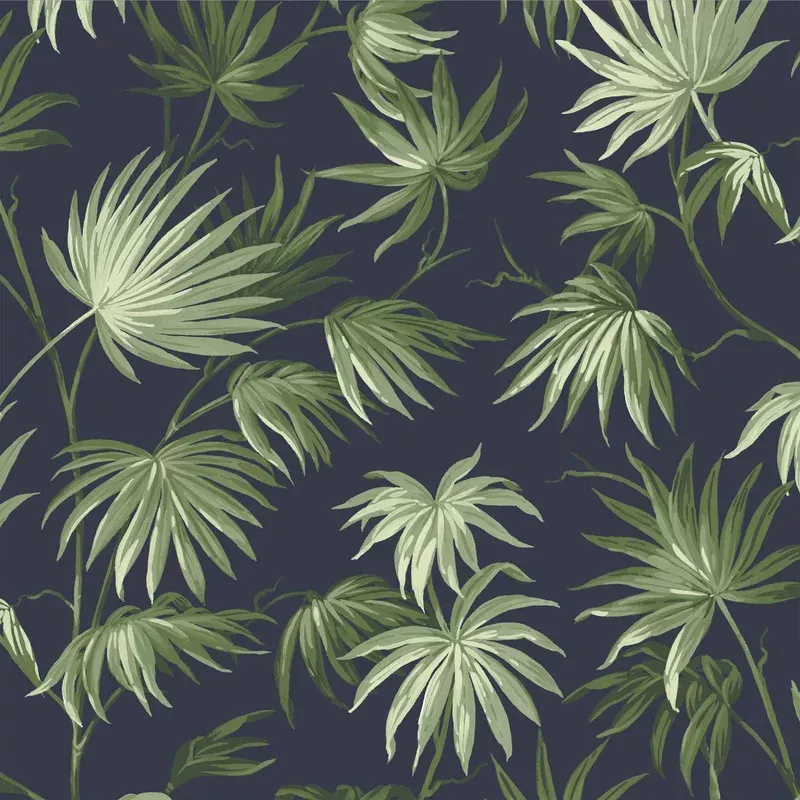 Va Va Frome Noir/Green Wallpaper
