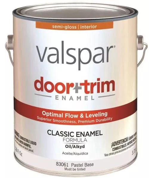 Valspar 83061 Door & Trim Classic Enamel, Pastel Base, 1 Gallon
