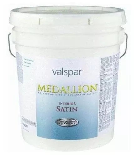 Valspar Medallion 3408 Interior Latex Satin, 5 Gallon, Pastel Base